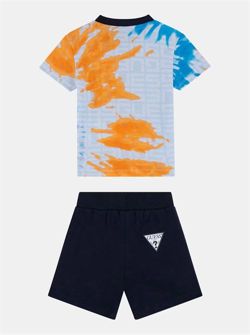 t-shirt e shorts bambino blu GUESS | I5GG01K8HM4/P20K